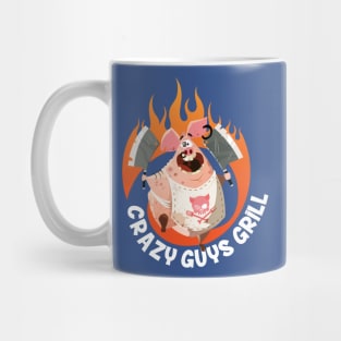 Crazy Guys Grill Pig Mug